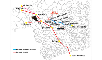 Duas estradas de ferro margearam as fronteiras de São Gotardo... e deram meia volta