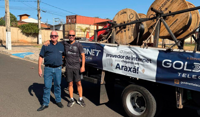 Araxá, polo de negócios e turismo, ganha Fibra óptica da Goldnet Telecom